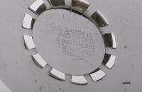 AA AUCKLAND: An R.A.C.A. with AA car grille badge, this is an AA Auckland version with the black enamel centre, has the number N5903 stamped on it, c1935 - 1948, 9.3cm diameter - 3