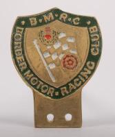 B.M.R.C.: A border motor racing club car grille badge, a UK and Scotland based club, c1960s, 7.5cm x 10cm