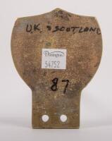B.M.R.C.: A border motor racing club car grille badge, a UK and Scotland based club, c1960s, 7.5cm x 10cm - 2