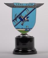 BROOKLANDS: A circa 1930s Brooklands Aero-Club members badge made by Spencer of London, stamped '18' to reverse