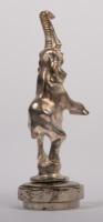 BUGATTI: A late 1920s Bugatti Royale Elephant hood mascot affixed to radiator cap, 20cm high overall - 2