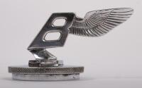 BENTLEY: A circa 1930s chrome plated bronze Bentley mascot mounted to radiator cap, 6.2cm high [UPDATED PHOTOS] - 2