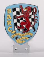 B.A.R.C: A chrome enamel British Automobile Racing Club grille badge