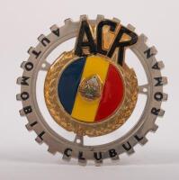 ROMANIA: A Romanian Automobile Club badge. enamel centre, 8cm in diameter