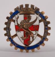 ITALY: An enamel Genova Automobile Club badge, 6cm in diameter