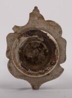 OLDSMOBILE: A fine detailed chrome enamel circa 1920s Oldsmobile radiator grille&nbsp;emblem badge, 5.5cm high, 4cm wide - 2