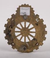 ARGENTINA: A fine detailed&nbsp;Automovil Club Argentino grille badge with rising sun finial, 10.5cm high, 9cm wide - 2