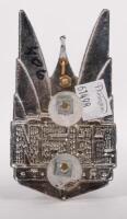 THAILAND: A fine detailed chrome enamel Automobile Club of Siam (Thailand) grille badge, 10.5cm high, 5.5cm wide - 2