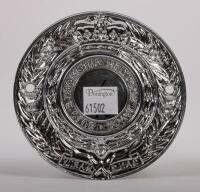 SCOTLAND: A fine detailed chrome Royal Automobile Club of Scotland badge, with enamel Scottish flag to centre, 10cm in diameter - 2