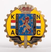 NETHERLANDS: An enamel Netherlands Automobile Club grille badge, 8cm in diameter