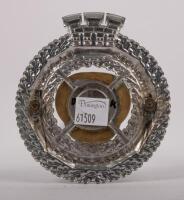 DENMARK: A fine detailed circa 1930s Federation of Danish Motorists badge with enamel centre, 9 cm in diameter - 2