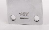 SINGAPORE: A fine detailed chrome enamel Singapore car badge made by J.R. Gaunt of London, 12cm high, 7.5cm wide - 2