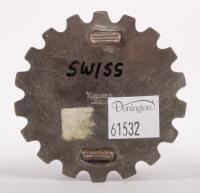 SWITZERLAND: A fine detailed enamel Automobil&nbsp;Club Der Schweiz (Switzerland) badge, 7cm in diameter - 2
