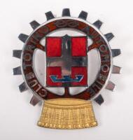 ITALY: A small Automobile Club of Torino badge, cog design, crown finial, 5.5cm in diameter