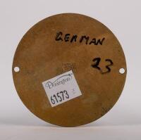 GERMANY: An A.D.A.C (Allgemeiner Deutscher Automobil Club) enamel badge, with mounting holes, 7cm in diameter - 2