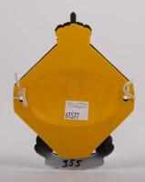 NETHERLANDS: A Dutch Tourist Association 40 year anniversary badge with crown finial, yellow backplate, mounting holes, 13.5cm high, 10.5cm wide - 2