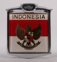 INDONESIA:&nbsp;A square Indonesia badge with slot attachment