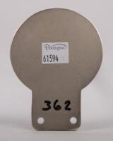 THE PISTON RING: A chrome enamel&nbsp;'The Piston Ring' badge, with mounting holes, 7cm in diameter - 2