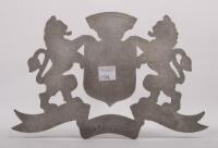 GUARD YOUR HONOR: A Guard Your Honor metal coat of arms, 15cm high, 22cm wide - 3