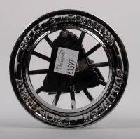 CALIFORNIA: A modern Southern California Automobile Club badge, wheel design with bell to centre, 9.5cm in diameter - 2