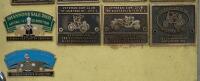 BADGE BOARD: A badge board containing approx 50 badges mostly related to Australian car club events, some fixed to board, some are loose - 10
