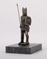 ROVER: An early Rover 'Standing&nbsp;Viking' mascot affixed to square marble base, 12cm high (mascot only)