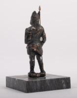 ROVER: An early Rover 'Standing&nbsp;Viking' mascot affixed to square marble base, 12cm high (mascot only) - 2