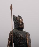 ROVER: An early Rover 'Standing&nbsp;Viking' mascot affixed to square marble base, 12cm high (mascot only) - 3