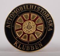 SWEDEN: A fine enamel The Automobile History Club of Sweden badge, 7cm in diameter