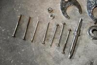 DOUGLAS: A group of Douglas 2.75hp kickstart parts including kickstart shaft, 2 end plates, geabox bolts and clutch hub. All items restored and nickle plated. [Location: Sydney] - 5