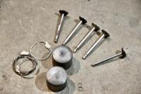 PISTONS: A quantity of pistons, valves and rings, unknown make or model. [Location: Sydney] - 2