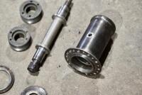 DOUGLAS: A Douglas front hub, damaged flange, suitable for repair. [Location: Sydney] - 4