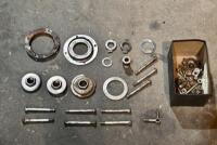 AJS: A group of various AJS parts including valve guides, engine bolts and washers. [Location: Sydney]