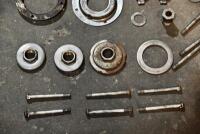 AJS: A group of various AJS parts including valve guides, engine bolts and washers. [Location: Sydney] - 4
