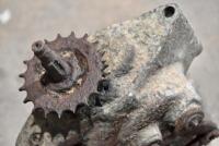NORTON: A tombstone style gearbox complete with gear change lever. [Location: Sydney] - 3