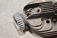 NORTON: A Norton overhead valve cylinder head. [Location: Sydney] - 3