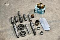 AJS: A quantity of AJS engine parts including big end pin, NOS Alpha bearing. [Location: Sydney] - 2