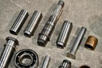 AJS: A quantity of AJS engine parts including big end pin, NOS Alpha bearing. [Location: Sydney] - 8