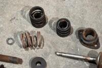 VALVES: A quantity of valves, valves springs, valve guides and valve keepers. [Location: Sydney] - 2