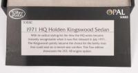 HOLDEN HQ KINGSWOOD: A 1:43 scale Trax Opal Series 1971 Holden HQ Kingswood sedan model, finished in red paintwork, model number TO03C - 2