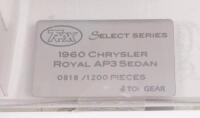 CHRYSLER ROYAL AP3: A 1:43 scale Trax Select Series 1960 Chrysler Royal AP3 sedan model, limited edition 0918/1200 pieces - 2