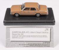 CHRYSLER AP5 VALIANT REGAL: A 1:43 scale Trax Chrysler AP5 Valiant Regal hardtop model, finished in light tan paintwork, model number TR80
