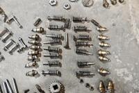 AUSTIN: A group of miscellaneous Austin Seven parts including&nbsp;idler gears, valves and steering link. [Location: Sydney] - 8