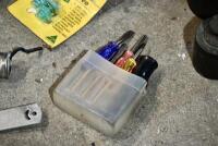 TOOLS: Miscellaneous group of tools including screw driver,&nbsp;grease gun and wheel puller. [Location: Sydney] - 4