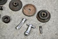 DOUGLAS: A group of Douglas TS cams, lifters and timing chest components. [Location: Sydney] - 2