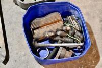 MISCELLANEOUS: A quantity of miscellaneous parts including clamps, headlight mounts, pillion rests, foot rubbers. [Location: Sydney] - 6