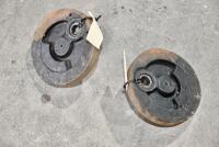 NORTON: A pair of Norton 500cc fly wheels. [Location: Sydney] - 2