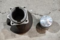 AJS: A cylinder head for a 350cc AJS complete with new piston and rings [Location: Sydney] - 3