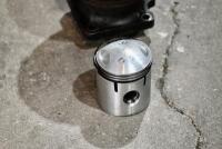 AJS: A cylinder head for a 350cc AJS complete with new piston and rings [Location: Sydney] - 4
