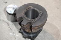 AJS: A cylinder head for a 350cc AJS complete with new piston and rings [Location: Sydney] - 7